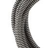 Bailey textile cable 3x0,75mm black/white 3m