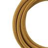 Bailey textile cable 2x0,75mm metallic gold 3m