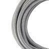 Bailey textile cable 2x0,75mm metallic silver 3m Bailey textile cable 2x0,75mm metallic silver 3m