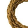 Bailey textile cable twisted 2x0,75mm metallic gold 3m
