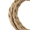 Bailey textile cable twisted 2x0,75mm metallic champagne 3m