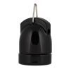 Bailey fixture porcelain E27 black + hook Bailey fixture porcelain E27 black + hook