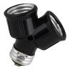Bailey fixture splitter single to double E27 black Bailey fixture splitter single to double E27 black