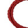 Bailey textile cable twisted 2x0,75mm red 3m