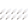 Lighto | LED Filament | Small Socket E14 | Candle Bulb | Clear | 35mm | 5W | 10 Pieces