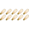 Lighto | LED Filament | Large Socket E27 | Tube Lamp | Gold | 45mm | 5W | Pack of 10