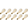 Lighto | LED Filament | Large Socket E27 | Edison Bulb | Gold | 64mm | 4W | Pack of 10 Lighto | LED Filament | Large Socket E27 | Edison Bulb | Gold | 64mm | 4W | Pack of 10