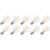 Lighto | LED Filament | Bayonet Socket B22d | Standard Bulb | Clear | 60mm | 8W | Pack of 10 Lighto | LED Filament | Bayonet Socket B22d | Standard Bulb | Clear | 60mm | 8W | Pack of 10