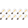 Lighto | LED Filament | Large Socket E27 | Standard Bulb | Clear | 60mm | 7W | Pack of 10 Lighto | LED Filament | Large Socket E27 | Standard Bulb | Clear | 60mm | 7W | Pack of 10