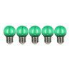 Bailey 5x Golf Ball Bulb Green | LED Filament 0,6W | Edison Screw E27 Plastic