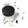 Calex | Metal ceiling plate | Ø100mm | 1 hole | Matte Black Calex | Metal ceiling plate | Ø100mm | 1 hole | Matte Black