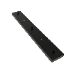 Calex | Metal ceiling plate | 70x10cm | 3 holes | Matt Black Calex | Metal ceiling plate | 70x10cm | 3 holes | Matt Black