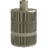 Calex | Lamphouder | E27 fitting | Aluminium | 3-rings model | Mat Brons | Ronde kabelklem | 60W