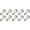 Lighto | LED Filament | Large Socket E27 | Standard Bulb | Clear | 60mm | 4W | Pack of 10