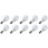 Lighto | LED Bulb | Large Socket E27 | Standard Lamp | Opal | 60mm | 5W | 10 Pieces