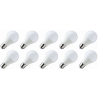 Lighto | LED Bulb | Large Socket E27 | Standard Lamp | Clear | 60mm | 9W | Pack of 10