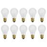 10x Incandescent Light Bulb | E27 Dimmable | 100W Frosted