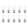 10x Incandescent Golf Ball Bulb | E27 Dimmable | 40W
