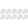 Lighto | LED Filament | Large Socket E27 | Globe Lamp | Clear | 125mm | 4W | Pack of 10