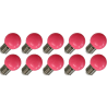 Lighto | LED Bulb | Large Socket E27 | Globe Bulb | Pink | 45mm | 1W | Pack of 10