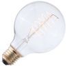 Carbon Filament Bulb Globe | Grote fitting E27 | 40W 80mm