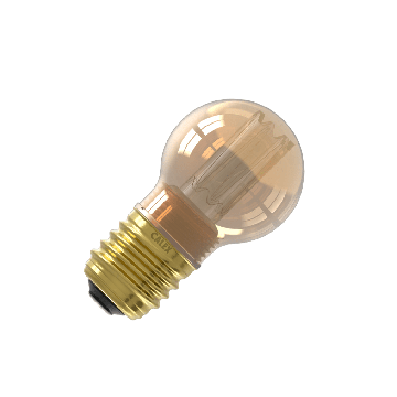Calex | LED filament | Large socket E27 | P45 | Gold | 2.3W