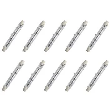 10x Halogen Rod lamp | R7s Dimmable | 120W 78mm