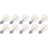 Lighto | LED Filament | Large Socket E27 | Standard Bulb | Clear | 60mm | 5W | Pack of 10