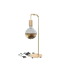Calex | U-Line Table Lamp | Gold | E27 socket | With on/off switch | Max. 1x60W | H53cm | 150cm cable
