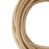 Bailey textile cable 2x0,75mm metallic champagne 3m
