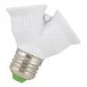 Bailey fixture splitter single to double E27 white