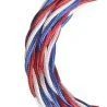 Bailey textile cable twisted 3x0,75mm blue/white/red 3m
