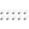 Lighto | LED Filament | Bayonet Socket B22d | Globe Bulb | Clear | 45mm | 5W | Pack of 10