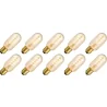 Lighto | LED Filament | Large Socket E27 | Tube Lamp | Gold | 45mm | 5W | Pack of 10