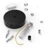 Calex | Metal ceiling plate | Ø100mm | 1 hole | Matte Black