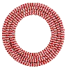 Calex | Textile wrapped cable | 2x0.75mm² | 1.5M | Red/White | 60W