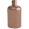 Calex | Lamp holder | E27 socket | Aluminum | Matte Copper | Alu cable clamp | 60W