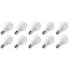 Lighto | LED Bulb | Large Socket E27 | Standard Lamp | Clear | 60mm | 9W | Pack of 10