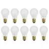 10x Incandescent Light Bulb | E27 Dimmable | 100W Frosted