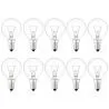 10x Incandescent Golf Ball Bulb | E14 Dimmable | 60W