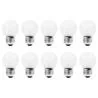 10x Incandescent Golf Ball Bulb | E27 Dimmable | 15W Frosted