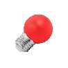 Lighto | LED Golf Ball Bulb Plastic | E27 | 1W Red