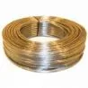 Cable transparent-silver 2x0.75mm per meter
