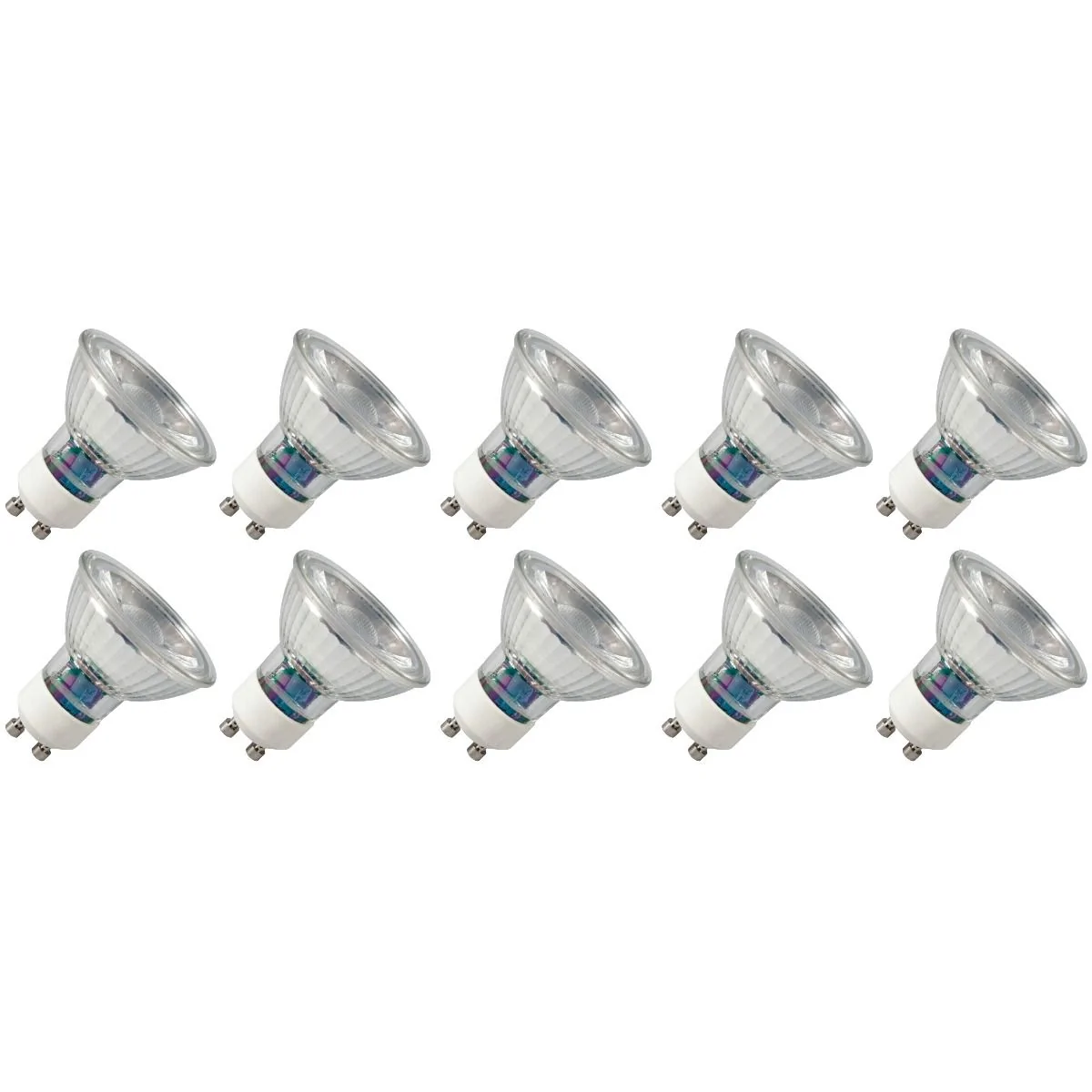 Lighto | LED Bulb | Large Socket E27 | Spot | Clear | 50mm | 5W | Pack of 10