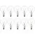 10x Incandescent Golf Ball Bulb | E14 Dimmable | 60W