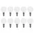 10x Incandescent Golf Ball Bulb | E14 Dimmable | 60W Frosted