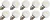 Lighto | LED Bulb | Large Socket E27 | Globe Bulb | Clear | 45mm | 1W | Pack of 10