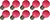 Lighto | LED Bulb | Large Socket E27 | Globe Bulb | Pink | 45mm | 1W | Pack of 10