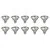 10x Halogen Spot 12V | GU5,3 Dimmable | 50W 50mm