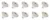 Lighto | LED Bulb | GU5.3 Socket | Spotlight | Bright | 50mm | 3W | Pack of 10
